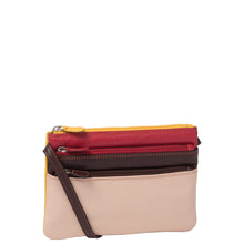 Load image into Gallery viewer, Gabee.com.au-Gabee-TESS TRI  ZIP  LEATHER BAG-TAUPE-Travel Wallet - 5
