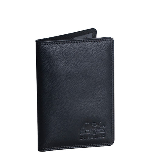 Gabee.com.au-Cobb & Co-PASSPORT LEATHER LEATHER CASE-BLACK-Travel Wallet - 1