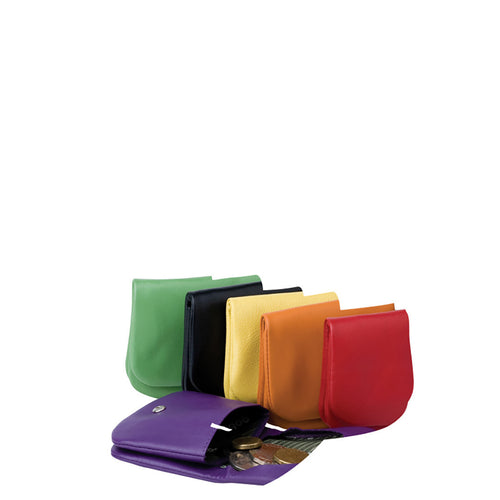 Gabee.com.au-Gabee-DRUVA LEA COIN LEATHER PURSE/FULL FLAP OVER--Leather Accessories