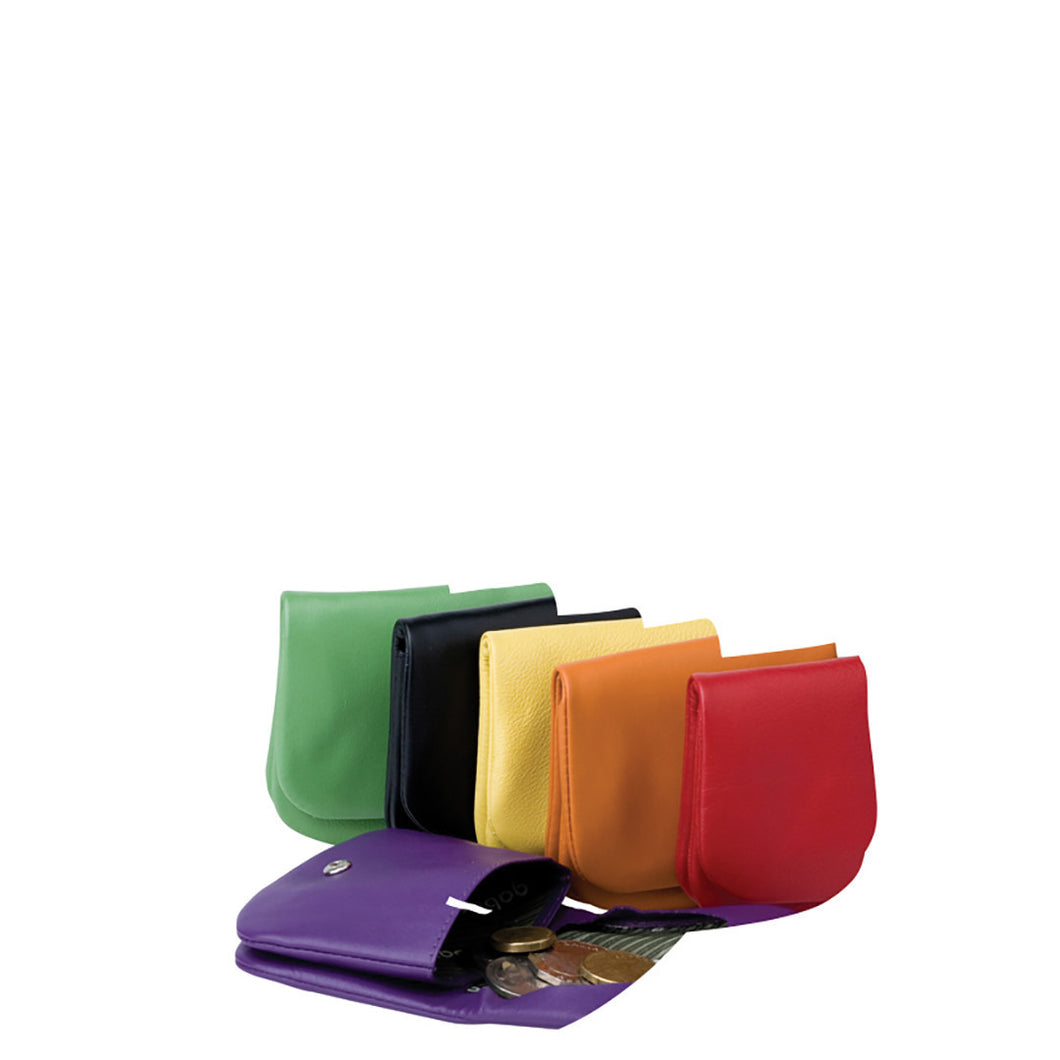 Gabee.com.au-Gabee-DRUVA LEA COIN LEATHER PURSE/FULL FLAP OVER--Leather Accessories