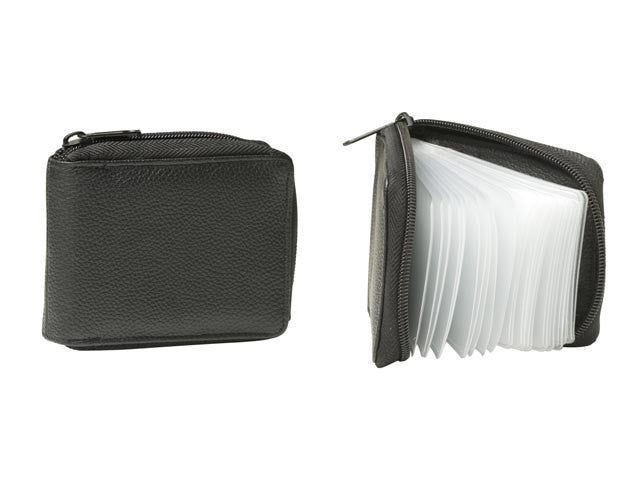 Gabee.com.au-Gabee-ZIP AROUND LEATHER CARD HOLDER--Leather Accessories