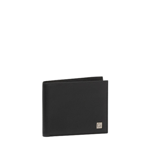 Gabee.com.au-Cobb & Co-LEATHER BADGE LOGO WALLET-BLACK-Mens Wallet - 1