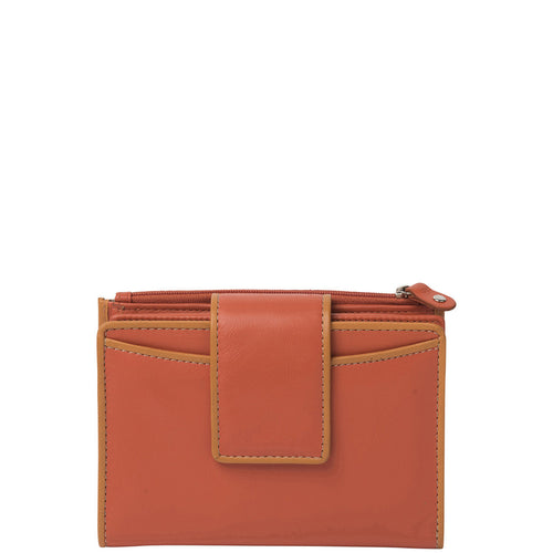 Gabee.com.au-Gabee-IZZY ULTIMATE LEATHER ORGANISER WALLET-ORANGE-Womens Wallet - 1