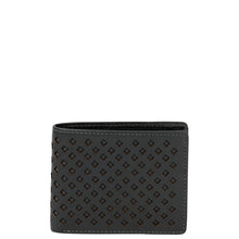 Load image into Gallery viewer, Gabee.com.au-Cobb &amp; Co-DIAMOND LAZER CUT BIFOLD LEATHER WALLET-BLACK-Mens Wallet - 1
