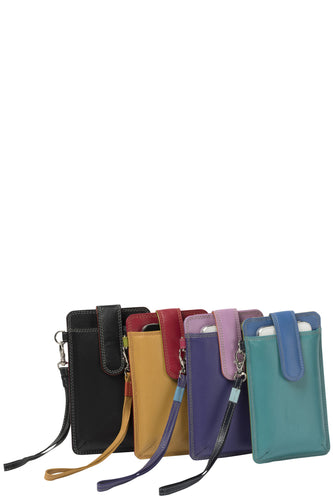 Gabee.com.au-Gabee-LEATHER SLIM LINE IPHONE HOLDER-BLACK-Tech Accessory - 1