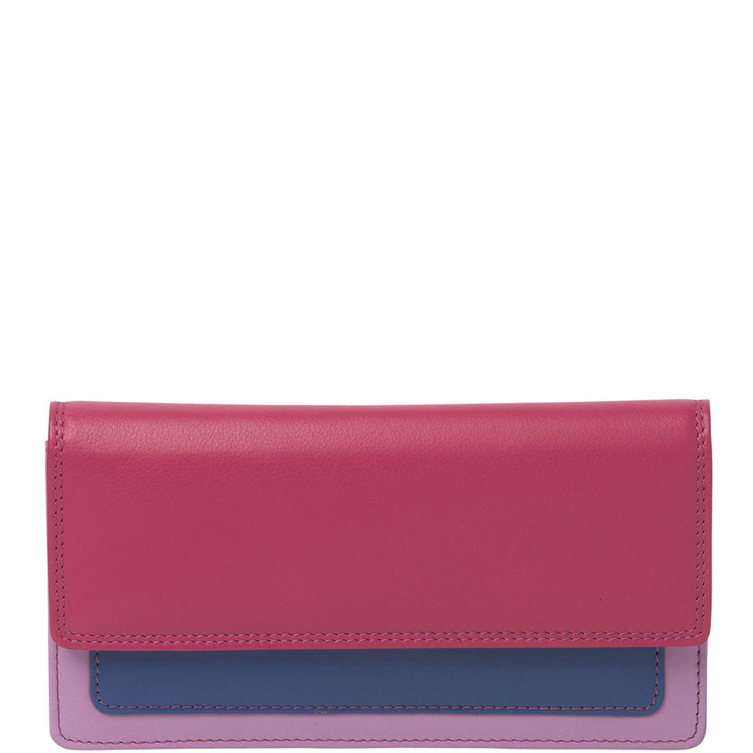 Gabee.com.au-Gabee-TANYA LEATHER WALLET-FUCHSIA-Womens Wallet - 2