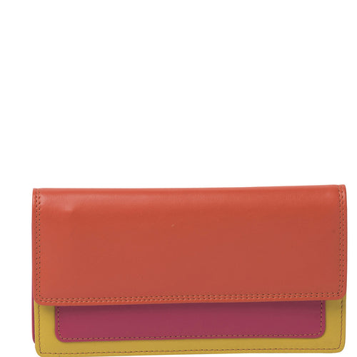 Gabee.com.au-Gabee-TANYA LEATHER WALLET-ORANGE-Womens Wallet - 1
