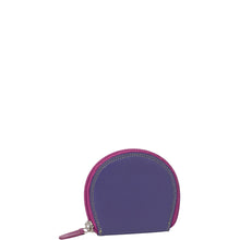 Load image into Gallery viewer, Gabee.com.au-Gabee-MOON LEATHER ZIP AROUND COIN PURSE-PURPLE-Leather Accessories - 2
