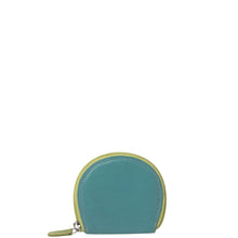 Load image into Gallery viewer, Gabee.com.au-Gabee-MOON LEATHER ZIP AROUND COIN PURSE-TEAL-Leather Accessories - 3
