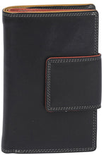 Load image into Gallery viewer, Gabee.com.au-Gabee-SCARLET LEATHER TAB WALLET-BLACK-Womens Wallet - 2
