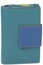 Load image into Gallery viewer, Gabee.com.au-Gabee-SCARLET LEATHER TAB WALLET-TEAL-Womens Wallet - 4
