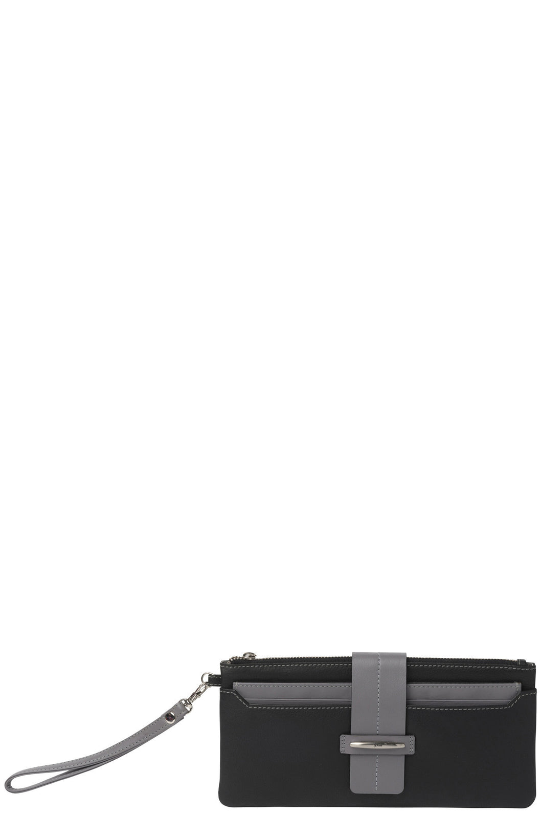 Gabee.com.au-Gabee-KATE OVERSIZED WRISTLET LEATHER WALLET-BLACK-Womens Wallet - 2