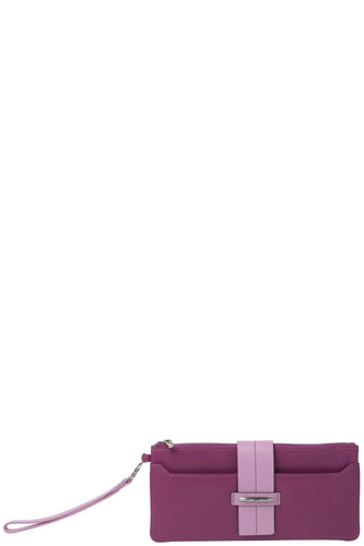Gabee.com.au-Gabee-KATE OVERSIZED WRISTLET LEATHER WALLET-FUCHSIA-Womens Wallet - 1