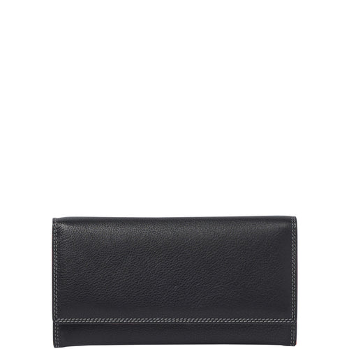 Gabee.com.au-Gabee-SAVANNAH W. INSERT  LEATHER WALLET-BLACK-Womens Wallet - 1
