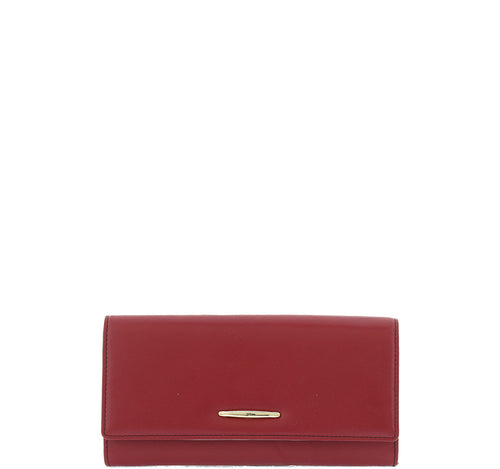 Gabee.com.au-Gabee-DANI LEATHER WALLET-RED-Womens Wallet - 1
