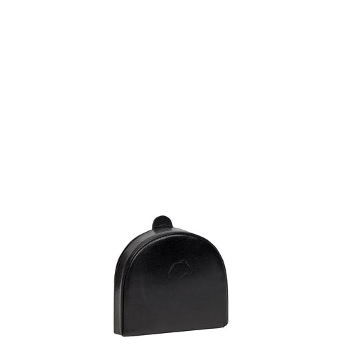 Gabee.com.au-Cobb & Co-LEATHER ROUND COIN PURSE-BLACK-Leather Accessories - 1