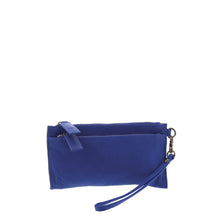 Load image into Gallery viewer, Gabee.com.au-Gabee-HARLEM LEATHER WRISTLET LADIES PURSE-BLUE-Womens Wallet - 2
