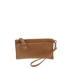 Load image into Gallery viewer, Gabee.com.au-Gabee-HARLEM LEATHER WRISTLET LADIES PURSE-TAN-Womens Wallet - 7
