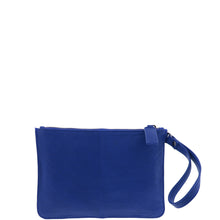 Load image into Gallery viewer, Gabee.com.au-Gabee-QUEENS LEATHER CLUTCH-BLUE-Leather Accessories - 3
