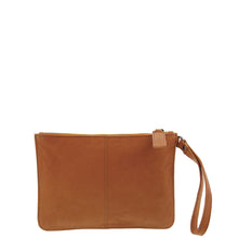 Load image into Gallery viewer, Gabee.com.au-Gabee-QUEENS LEATHER CLUTCH-ORANGE-Leather Accessories - 5
