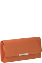 Load image into Gallery viewer, Gabee.com.au-GABEE-LAUREN SATIN CLUTCH-ORANGE-Clutch - 1
