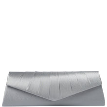 Load image into Gallery viewer, Gabee.com.au-Gabee-GIA SATIN ENVELOPE CLUTCH-SILVER-Clutch - 4
