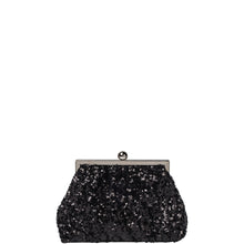 Load image into Gallery viewer, Gabee.com.au-Gabee-PAULINE  SEQUIN CLUTCH-BLACK-Clutch - 2
