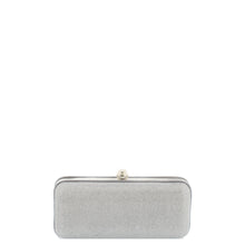 Load image into Gallery viewer, Gabee.com.au-Gabee-PAIGE SPARKLE METAL BOX CLUTCH-SILVER-Clutch - 4
