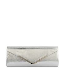 Load image into Gallery viewer, Gabee.com.au-Gabee-IRIS SNAKE CLUTCH-SILVER-Clutch - 3
