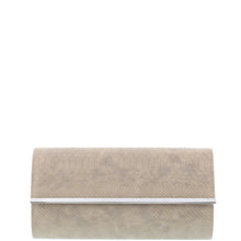 Load image into Gallery viewer, Gabee.com.au-Gabee-NAOMI SNAKE CLUTCH-LATTE-Clutch - 3
