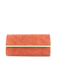 Load image into Gallery viewer, Gabee.com.au-Gabee-NAOMI SNAKE CLUTCH-ORANGE-Clutch - 4
