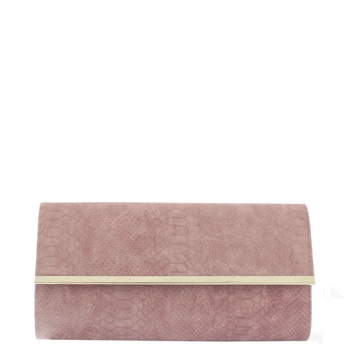 Gabee.com.au-Gabee-NAOMI SNAKE CLUTCH-PURPLE-Clutch - 1