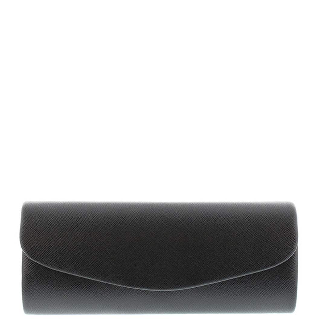 Gabee.com.au-Gabee-FLEUR SAFFIANO CLUTCH-BLACK-Clutch - 2