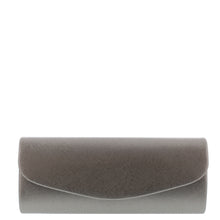 Load image into Gallery viewer, Gabee.com.au-Gabee-FLEUR SAFFIANO CLUTCH-PEWTER-Clutch - 6
