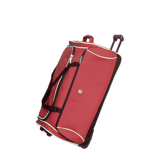 Gabee.com.au-Cobb & Co-WHEEL DUFFEL BAG  LARGE-RED-Duffel Bag