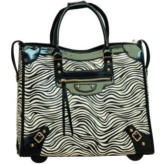 Gabee.com.au-Cobb & Co-RIO ZEBRA  LAPTOP WHEEL BAG-ZEBRA-Onboard Luggage