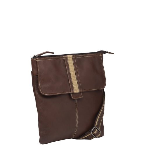 Gabee.com.au-Cobb & Co-LEX  LEATHER NORTH SOUTH ZIP SATCHEL-BROWN-Satchel - 1