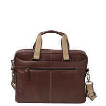 Load image into Gallery viewer, Gabee.com.au-Cobb &amp; Co-HAYDEN RFID BLOCKING LEATHER BRIEFCASE-BROWN-Briefcase - 1
