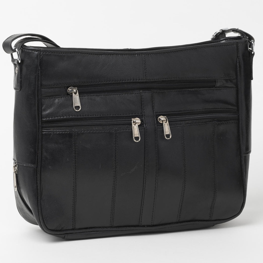Gabee.com.au-Cobb & Co-SHEEPSKIN SHOULDER BAG-BLACK-Shoulder Bag