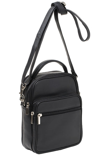 Gabee.com.au-Cobb & Co-JAY LEATHER UTILITY BAG-BLACK-Bag
