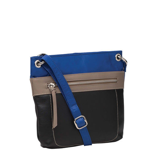Gabee.com.au-Gabee-ZURI LEATHER CROSSBODY BAG-BLUE-Crossbody Bag - 1