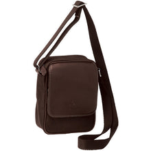Load image into Gallery viewer, Gabee.com.au-Cobb &amp; Co-HUDSON LEATHER AND CANVAS TRAVEL BAG-CHOCOLATE-Travel Bags - 3
