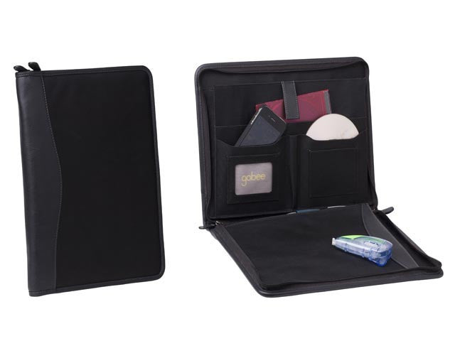 Gabee.com.au-Cobb & Co-HUDSON LEATHER & CANVAS MULTI DOCUMENT SLEEVE--Tech Accessory