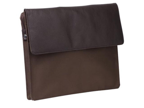 Gabee.com.au-Cobb & Co-HUDSON LEATHER & CANVAS DOCUMENT SLEEVE--Tech Accessory