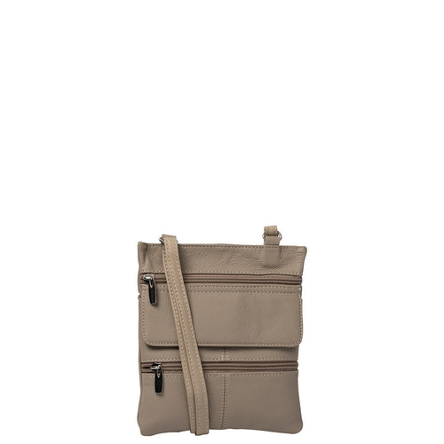 Gabee.com.au-Cobb & Co-WILLOW LEATHER CROSSBODY BAG-TAUPE-Crossbody Bag - 1