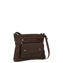 Load image into Gallery viewer, Gabee.com.au-Cobb &amp; Co-SABRA LEATHER CROSSBODY BAG-CHOCOLATE-Crossbody Bag - 3
