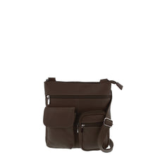 Load image into Gallery viewer, Gabee.com.au-Cobb &amp; Co-OLIVE LEATHER CROSSBODY BAG-CHOCOLATE-Shoulder Bag - 3

