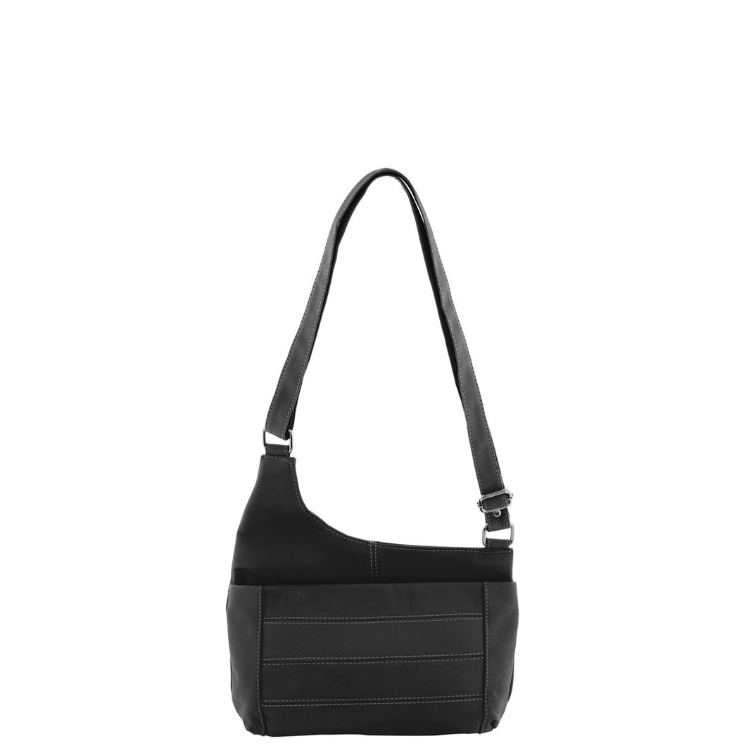 Gabee.com.au-Cobb & Co-MASINA LEATHER CROSSBODY-BLACK-Crossbody Bag - 2