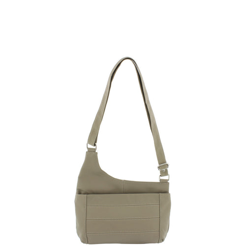 Gabee.com.au-Cobb & Co-MASINA LEATHER CROSSBODY-TAUPE-Crossbody Bag - 1