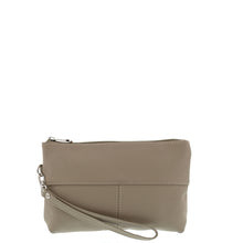 Load image into Gallery viewer, Gabee.com.au-Cobb &amp; Co-MAPLE LEATHER WRISTLET CLUTCH-TAUPE-Clutch - 1
